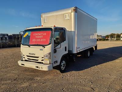 Isuzu NPR 16 ft Box Truck - 215HP, 6 Speed Automatic, Roll up Door, Liftgate