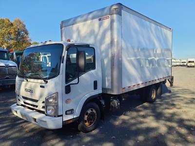 Isuzu NPR 16 ft Box Truck - 215HP, 6 Speed Automatic, Roll up Door, Liftgate