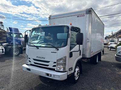 Isuzu NPR 16 ft Box Truck - 297HP, 6 Speed Automatic, Roll up Door, Liftgate