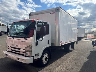Isuzu NPR 16 ft Box Truck - 297HP, 6 Speed Automatic, Roll up Door, Liftgate