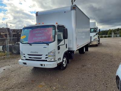 Isuzu NPR 18 ft Box Truck - 215HP, 6 Speed Automatic, Roll up Door