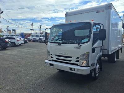 Isuzu NPR 16 ft Box Truck - 297HP, 6 Speed Automatic, Roll up Door, Liftgate
