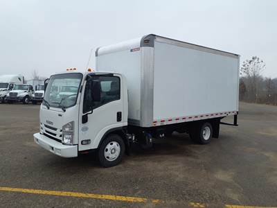 Isuzu NPR 16 ft Box Truck - 215HP, 6 Speed Automatic, Roll up Door