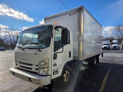 Isuzu NPR 16 ft Box Truck - 215HP, 6 Speed Automatic, Roll up Door, Liftgate