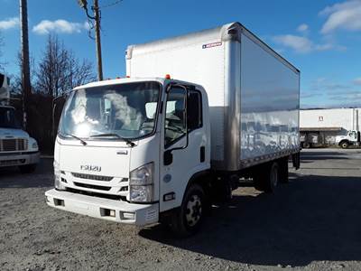 Isuzu NPR 16 ft Box Truck - 215HP, 6 Speed Automatic, Roll up Door, Liftgate