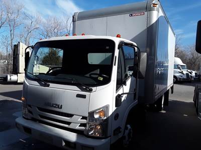 Isuzu NPR 16 ft Box Truck - 215HP, 6 Speed Automatic, Roll up Door, Liftgate