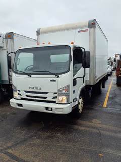 Isuzu NPR 16 ft Box Truck - 215HP, 6 Speed Automatic, Roll up Door, Liftgate