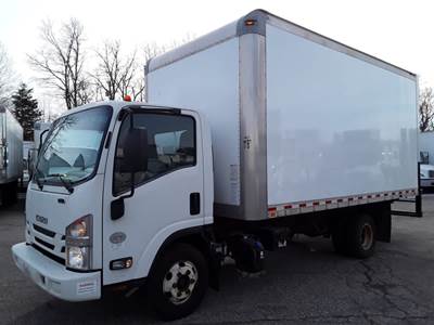 Isuzu NPR 16 ft Box Truck - 215HP, 6 Speed Automatic, Roll up Door