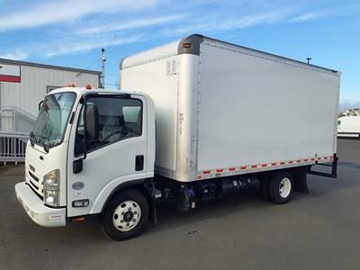 Isuzu NPR 16 ft Box Truck - 215HP, 6 Speed Automatic, Roll up Door