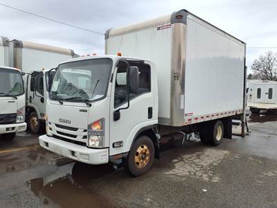 Isuzu NPR 14 ft Box Truck - 325HP, 6 Speed Automatic, Roll up Door, Liftgate