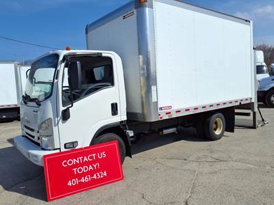 Isuzu NPR 14 ft Box Truck - 325HP, 6 Speed Automatic, Roll up Door, Liftgate