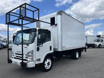 Isuzu NPR 16 ft Box Truck - 297HP, 6 Speed Automatic, Roll up Door, Liftgate