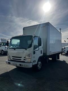 Isuzu NPR 16 ft Box Truck - 215HP, 6 Speed Automatic, Roll up Door, Liftgate