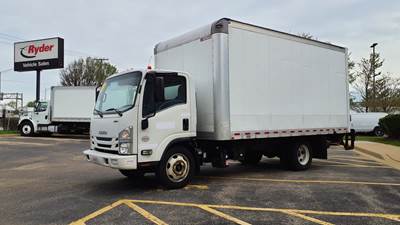 Isuzu NPR 16 ft Box Truck - 215HP, 6 Speed Automatic, Roll up Door, Liftgate