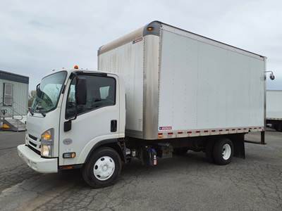 Isuzu NPR 16 ft Box Truck - 215HP, 6 Speed Automatic, Roll up Door