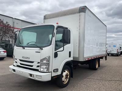 Isuzu NPR 16 ft Box Truck - 297HP, 6 Speed Automatic, Roll up Door, Liftgate