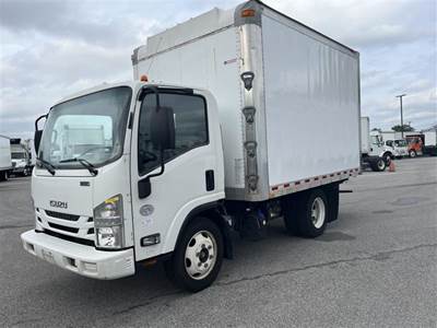 Isuzu NPR 12 ft Box Truck - 215HP, 6 Speed Automatic, Roll up Door