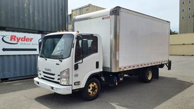 Isuzu NPR 16 ft Box Truck - 215HP, 6 Speed Automatic, Roll up Door, Liftgate
