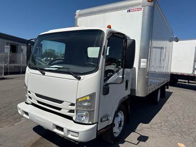 Isuzu NPR 16 ft Box Truck - 297HP, 6 Speed Automatic, Roll up Door