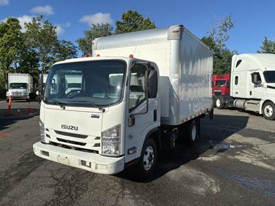 Isuzu NPR 12 ft Box Truck - 215HP, 6 Speed Automatic, Roll up Door, Liftgate