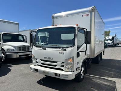 Isuzu NPR 16 ft Box Truck - 215HP, 6 Speed Automatic, Roll up Door, Liftgate