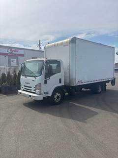Isuzu NPR 16 ft Box Truck - 215HP, 6 Speed Automatic, Roll up Door, Liftgate
