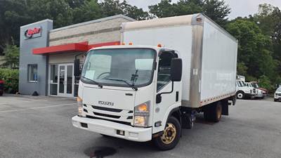 Isuzu NPR 16 ft Box Truck - 215HP, 6 Speed Automatic, Roll up Door, Liftgate