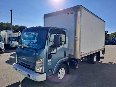 Isuzu NPR 16 ft Box Truck - 215HP, 6 Speed Automatic, Roll up Door, Liftgate
