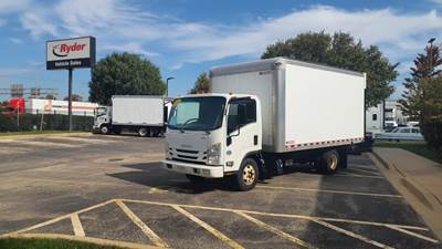 Isuzu NPR 16 ft Box Truck - 215HP, 6 Speed Automatic, Roll up Door