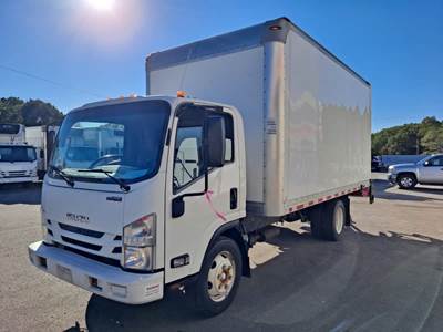 Isuzu NPR 16 ft Box Truck - 297HP, 6 Speed Automatic, Roll up Door, Liftgate