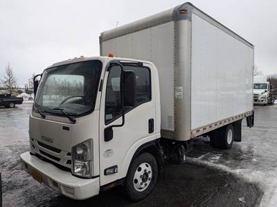 Isuzu NPR HD 16 ft Box Truck - 215HP, 6 Speed Automatic, Roll up Door, Liftgate