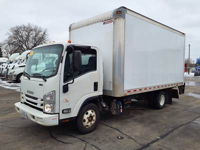 Isuzu NPR HD 16 ft Box Truck - 215HP, 6 Speed Automatic, Roll up Door, Liftgate