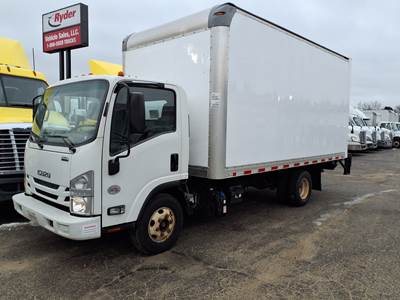 Isuzu NPR HD 16 ft Box Truck - 215HP, 6 Speed Automatic, Roll up Door, Liftgate