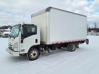Isuzu NPR HD 16 ft Box Truck - 215HP, 6 Speed Automatic, Roll up Door, Liftgate