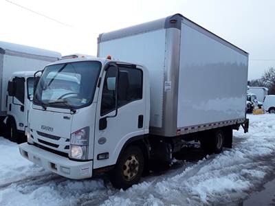 Isuzu NPR HD 16 ft Box Truck - 215HP, 6 Speed Automatic, Roll up Door, Liftgate