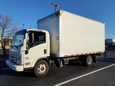 Isuzu NPR HD 16 ft Box Truck - 215HP, 6 Speed Automatic, Roll up Door, Liftgate