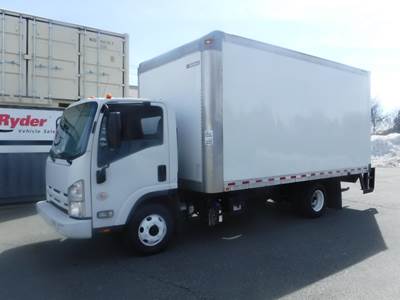 Isuzu NPR HD 16 ft Box Truck - 215HP, 6 Speed Automatic, Roll up Door, Liftgate