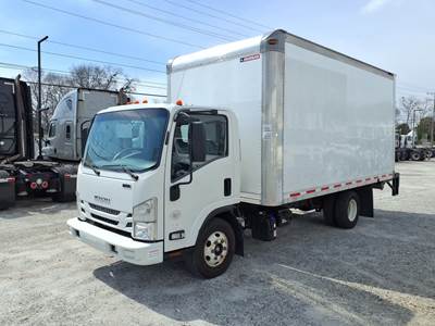 Isuzu NPR HD 16 ft Box Truck - 215HP, 6 Speed Automatic, Roll up Door, Liftgate