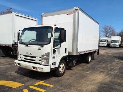 Isuzu NPR HD 16 ft Box Truck - 215HP, 6 Speed Automatic, Roll up Door, Liftgate