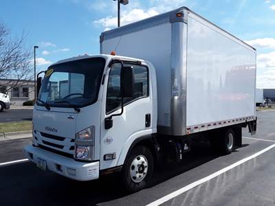 Isuzu NPR HD 16 ft Box Truck - 215HP, 6 Speed Automatic, Roll up Door, Liftgate