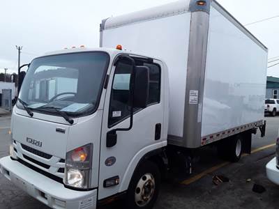 Isuzu NPR HD 16 ft Box Truck - 215HP, 6 Speed Automatic, Roll up Door, Liftgate