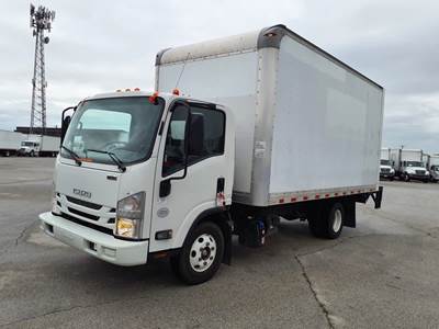 Isuzu NPR HD 16 ft Box Truck - 215HP, 6 Speed Automatic, Roll up Door, Liftgate