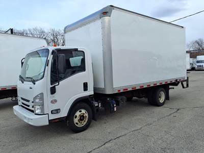 Isuzu NPR HD 16 ft Box Truck - 215HP, 6 Speed Automatic, Roll up Door, Liftgate