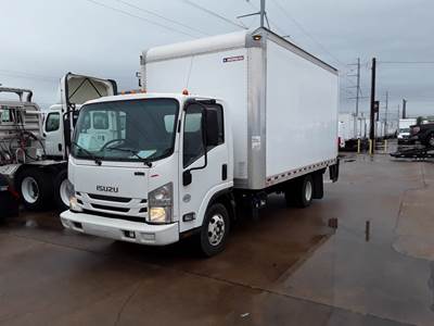 Isuzu NPR HD 16 ft Box Truck - 215HP, 6 Speed Automatic, Roll up Door, Liftgate