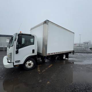 Isuzu NPR HD 16 ft Box Truck - 215HP, 6 Speed Automatic, Roll up Door, Liftgate