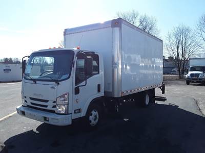 Isuzu NPR HD 16 ft Box Truck - 215HP, 6 Speed Automatic, Roll up Door, Liftgate