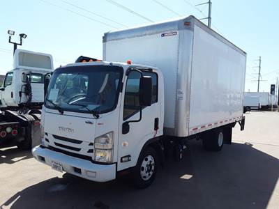 Isuzu NPR HD 16 ft Box Truck - 215HP, 6 Speed Automatic, Roll up Door, Liftgate