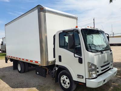 Isuzu NPR HD 16 ft Box Truck - 215HP, 6 Speed Automatic, Roll up Door, Liftgate