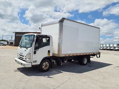 Isuzu NPR HD 16 ft Box Truck - 215HP, 6 Speed Automatic, Roll up Door, Liftgate