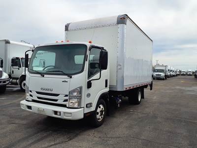 Isuzu NPR HD 16 ft Box Truck - 215HP, 6 Speed Automatic, Roll up Door, Liftgate